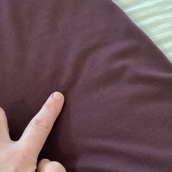 Wool& Cropped leggings in Marionberry L - Picture 4 of 6